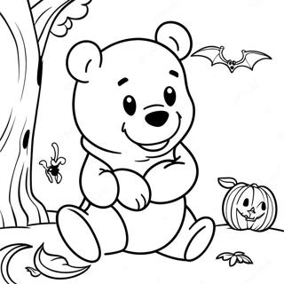 Winnie The Pooh Halloween Farvelægningsider