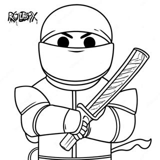 Ninja Roblox Karakter Farvelaegningsside 18440-14548