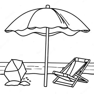 Farverig Strandparasol Malebog 22443-17750