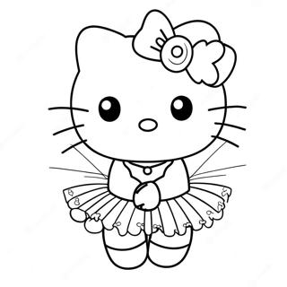 Hello Kitty I En Sod Tutu Farvelaegningsside 23183-18303