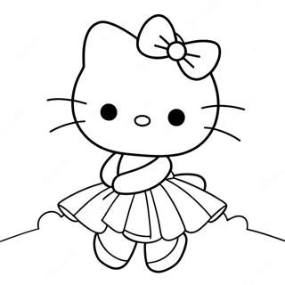 Hello Kitty I En Sod Tutu Farvelaegningsside 23183-18304