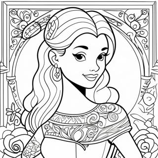 Tatoveret Disney Prinsesse Farvelaegningsside 25452-20118