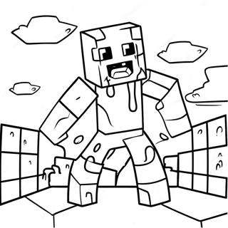 Minecraft Zombie Farvelægningsider