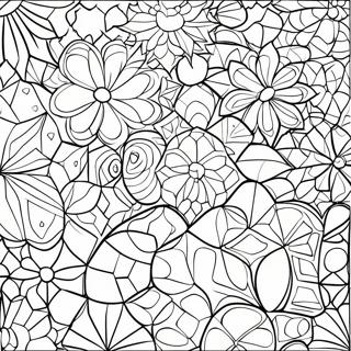 Tessellation Geometrisk Farvelægningsider