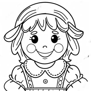 Raggedy Ann Farvelaegningsside 33273-58831