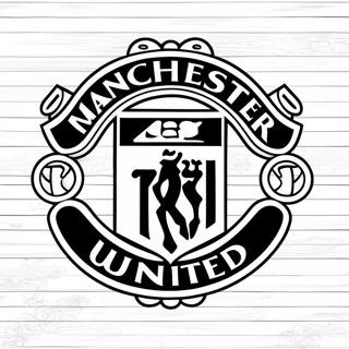 Manchester United Logo Farvelaegningsside 37373-29556