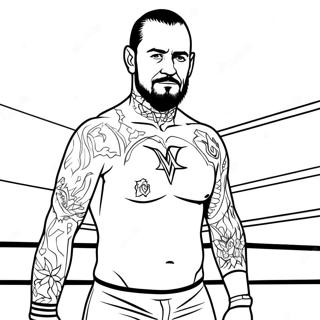 Cm Punk I Aktion Farvelaegningsside 44414-35128