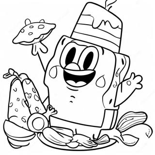 Spongebob Thanksgiving Fest Farvelaegningsside 44453-35136