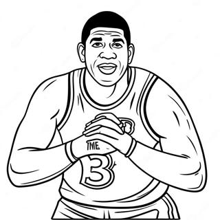 Magic Johnson I Aktion Farvelaegningsside 45054-35622