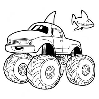 Haj Monster Truck Racing Farvelaegningsside 4540-3614