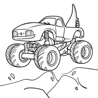 Haj Monster Truck Racing Farvelaegningsside 4540-3615