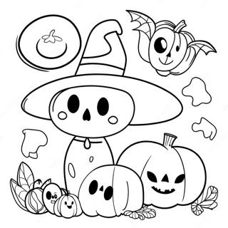 Halloween Doodle Kunst Malebog 45943-36317