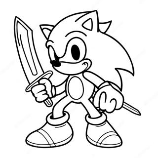 Sonic Med Et Svaerd Malebog 50203-39705