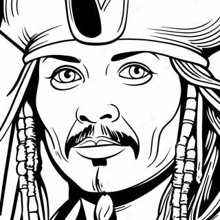 Johnny Depp Som Captain Jack Sparrow Malebog 50544-39987