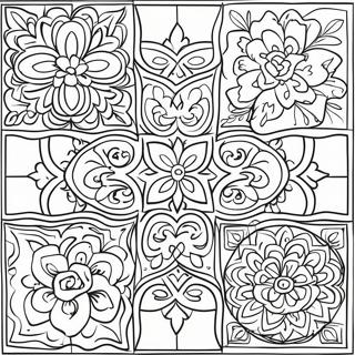 Farverige Talavera Fliser Malebog 55584-43987