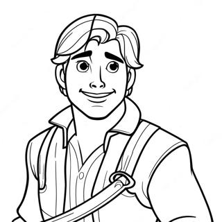 Charmerende Flynn Rider Farvelaegningsside 57624-45600