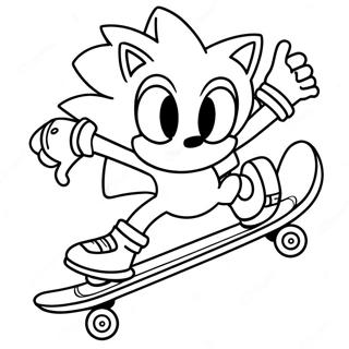 Sonic Skateboard Farvelaegningsside 58933-46622