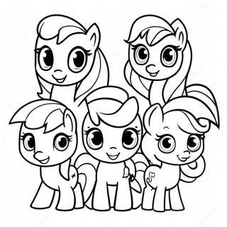 Mit Lille Pony Cutie Mark Crew Farvelægningsider