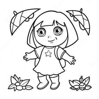 Dora I Spooky Kostume Malebog 63354-50123