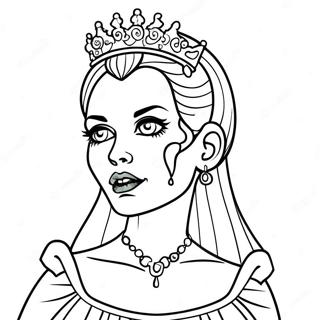 Gothisk Zombie Prinsesse Malebog 63894-50558