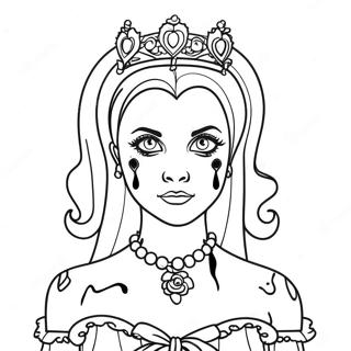 Gothisk Zombie Prinsesse Malebog 63894-50560