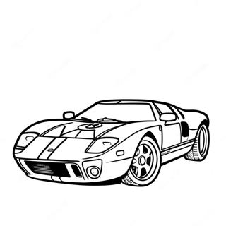 Klassisk Ford Gt Racing Farvelaegningsside 64014-50674