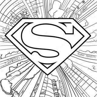 Klassisk Superman Logo Malebog 67305-53274