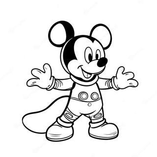 Mickey Mouse Klubhus Rum Eventyr Farvelægningsider